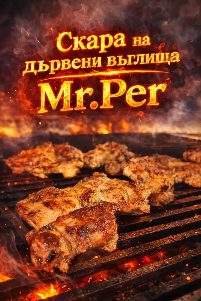 Пилешка пържола на дървени въглища Пилешка Пържола На Скара Върху Дървени Въглища